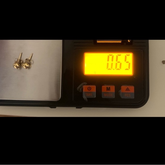 VINTAGE 1990’s 14K 14KT Solid Yellow Gold Mini Round Stud Earrings 0.65 GRAMS - Picture 12 of 12